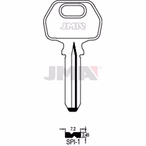 LLAVE JMA LATON SEGURIDAD (SPI-1)