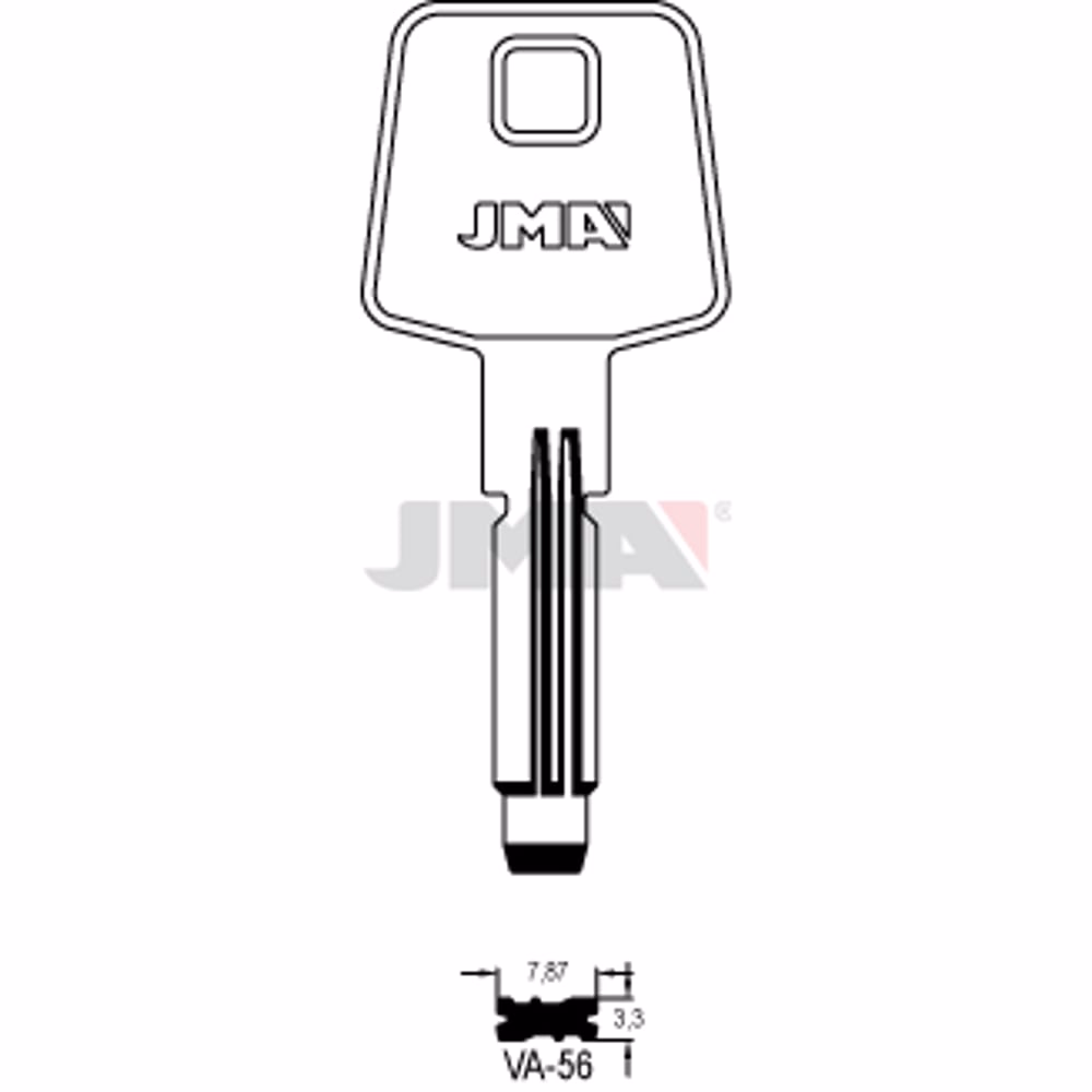 LLAVE JMA ALPACA SEGURIDAD (VA-56)