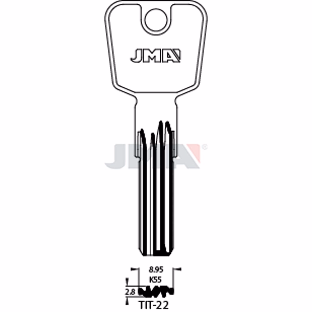 LLAVE JMA LATON SEGURIDAD (TIT-22)