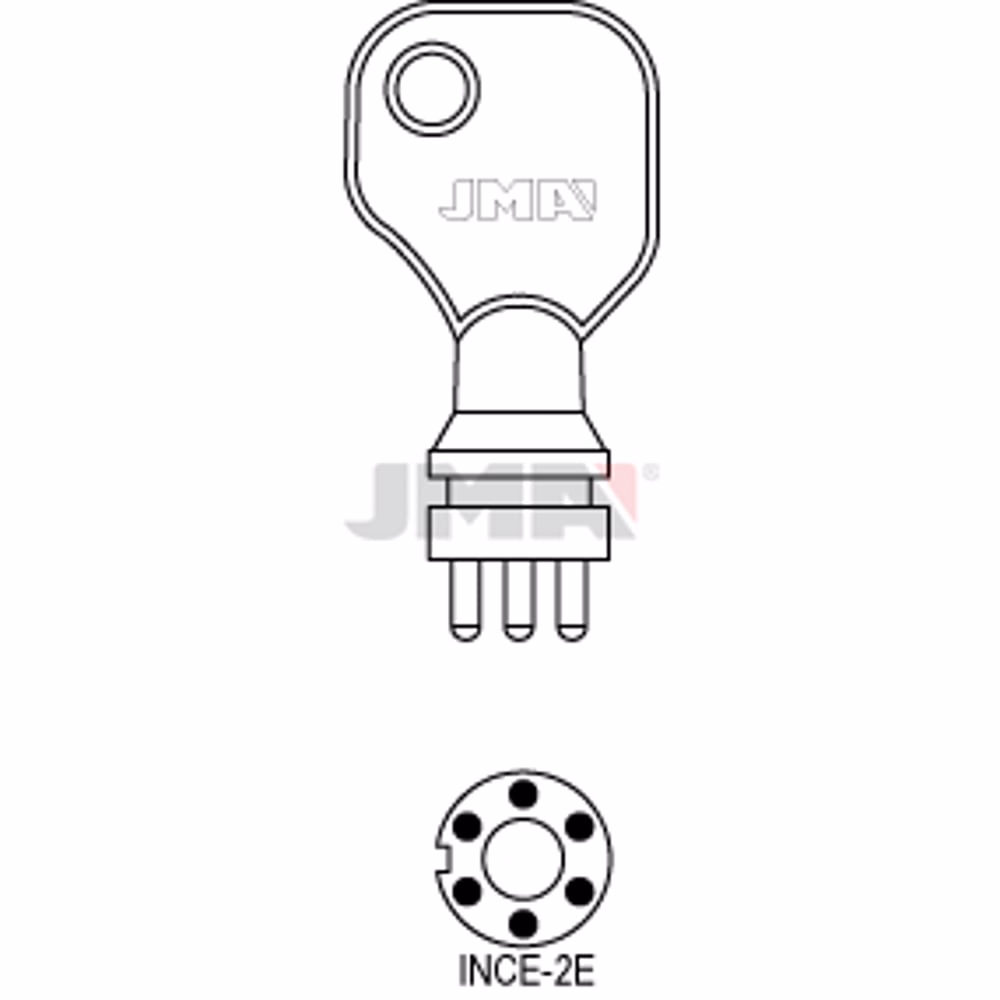 LLAVE JMA LATON SEGURIDAD (INCE-2E)