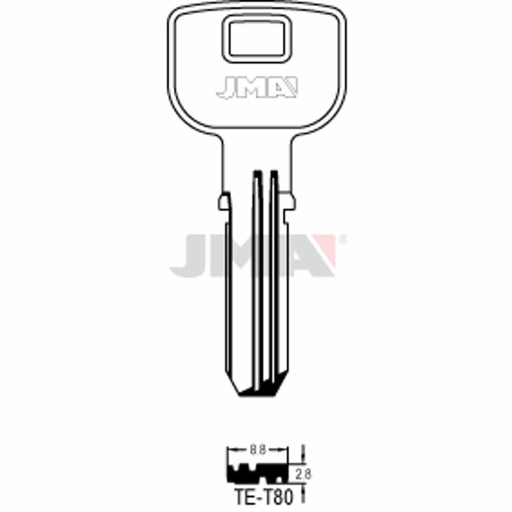 LLAVE JMA ALPACA SEGURIDAD (TE-T80)