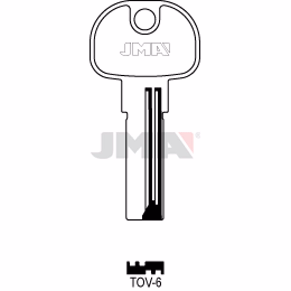 LLAVE JMA LATON SEGURIDAD (TOV-6)