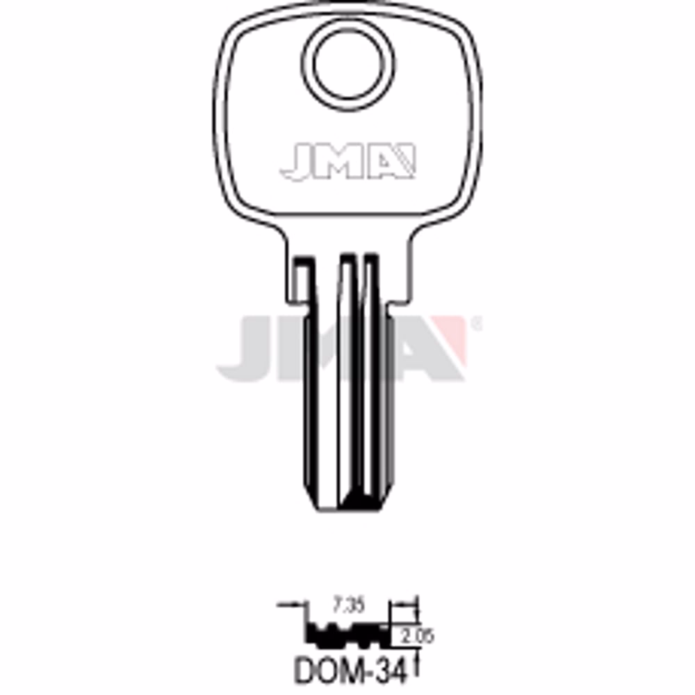 LLAVE JMA ALPACA SEGURIDAD (DOM-34)