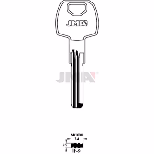 LLAVE JMA LATON SEGURIDAD (IF-9)