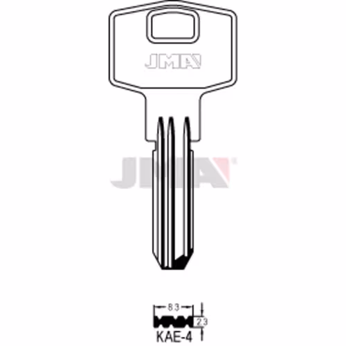 LLAVE JMA LATON SEGURIDAD (KAE-4)
