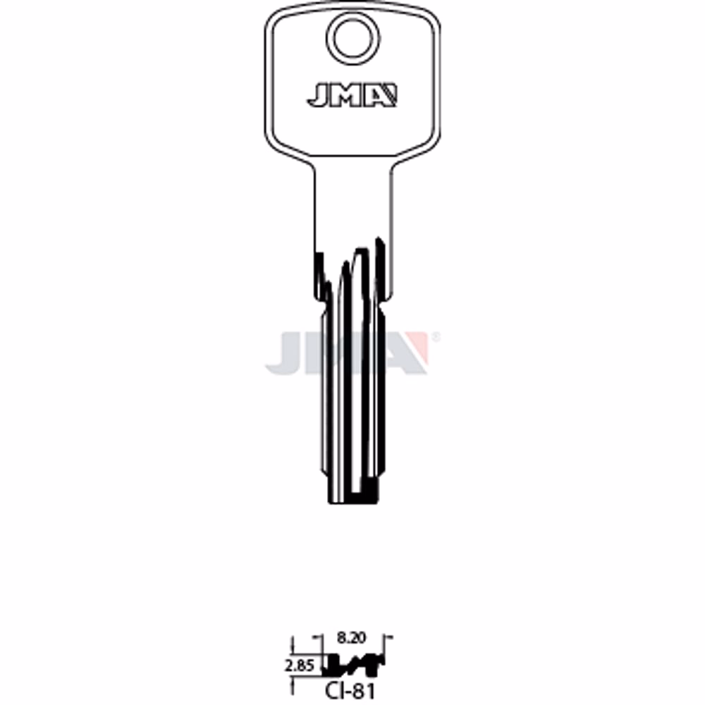 LLAVE JMA LATON SEGURIDAD (CI-81)