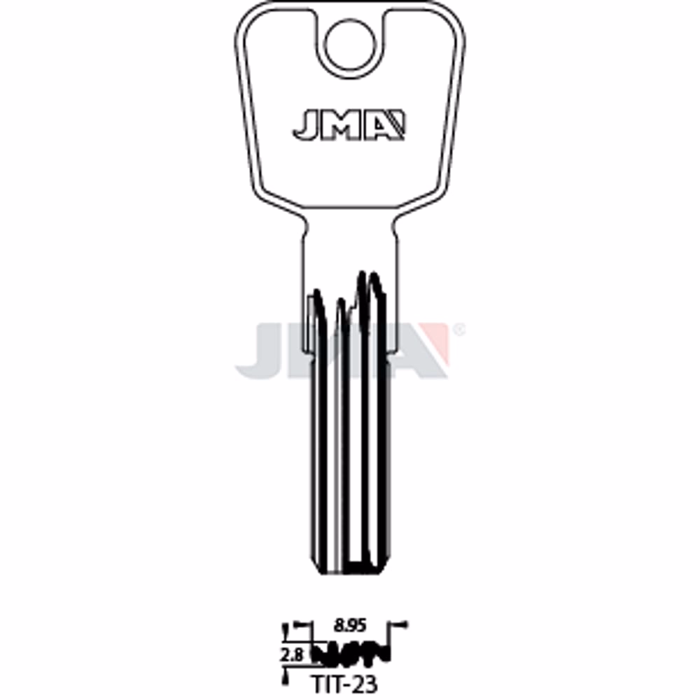 LLAVE JMA LATON SEGURIDAD (TIT-23)