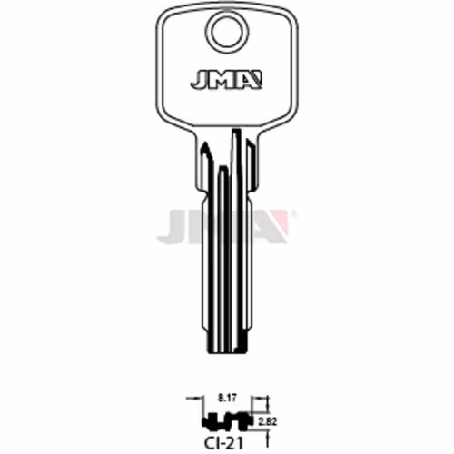 LLAVE JMA LATON SEGURIDAD (CI-21)