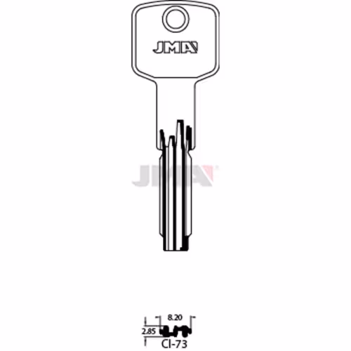 LLAVE JMA LATON SEGURIDAD (CI-73)