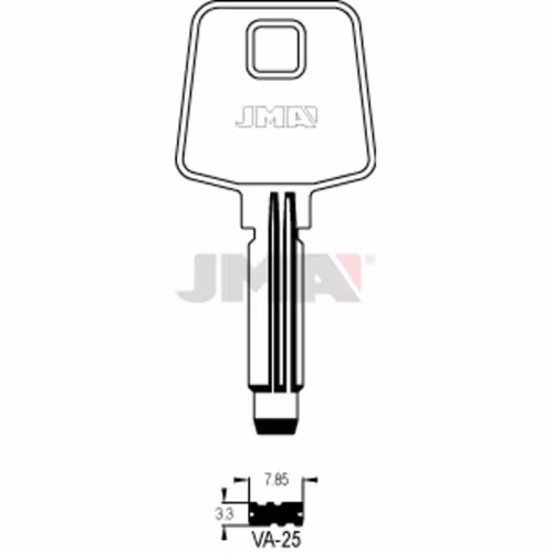 LLAVE JMA ALPACA SEGURIDAD (VA-25)
