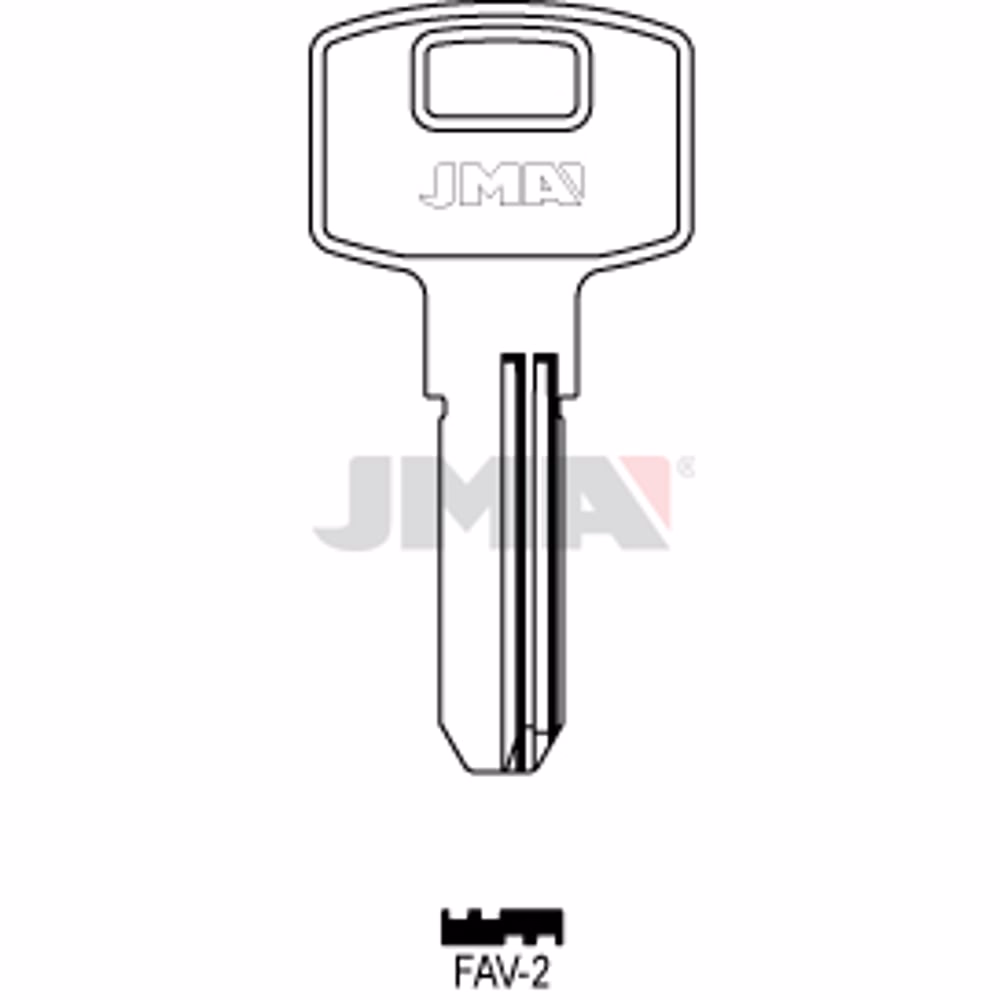 LLAVE JMA LATON SEGURIDAD (FAV-2)