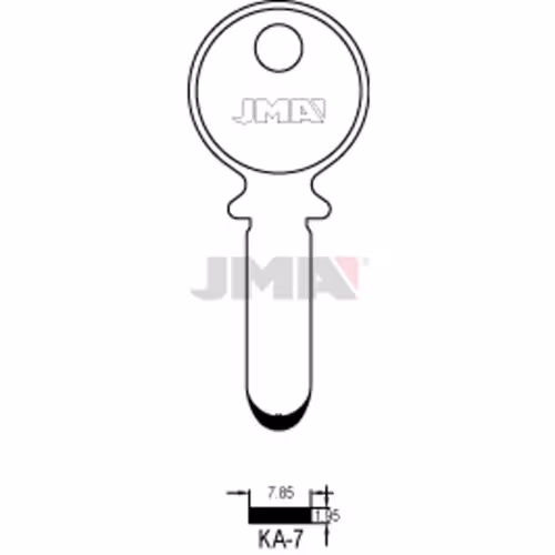 LLAVE JMA ALPACA SEGURIDAD (KA-7)