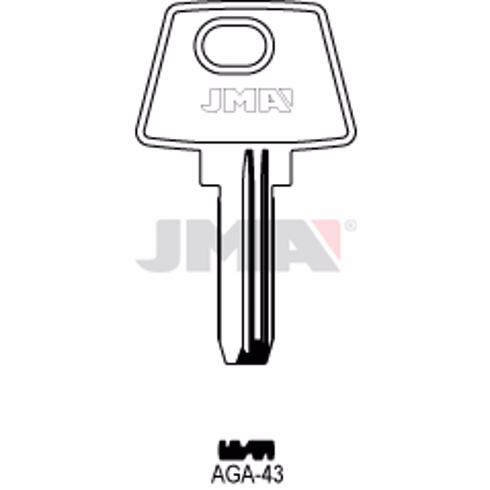 LLAVE JMA LATON SEGURIDAD (AGA-43)
