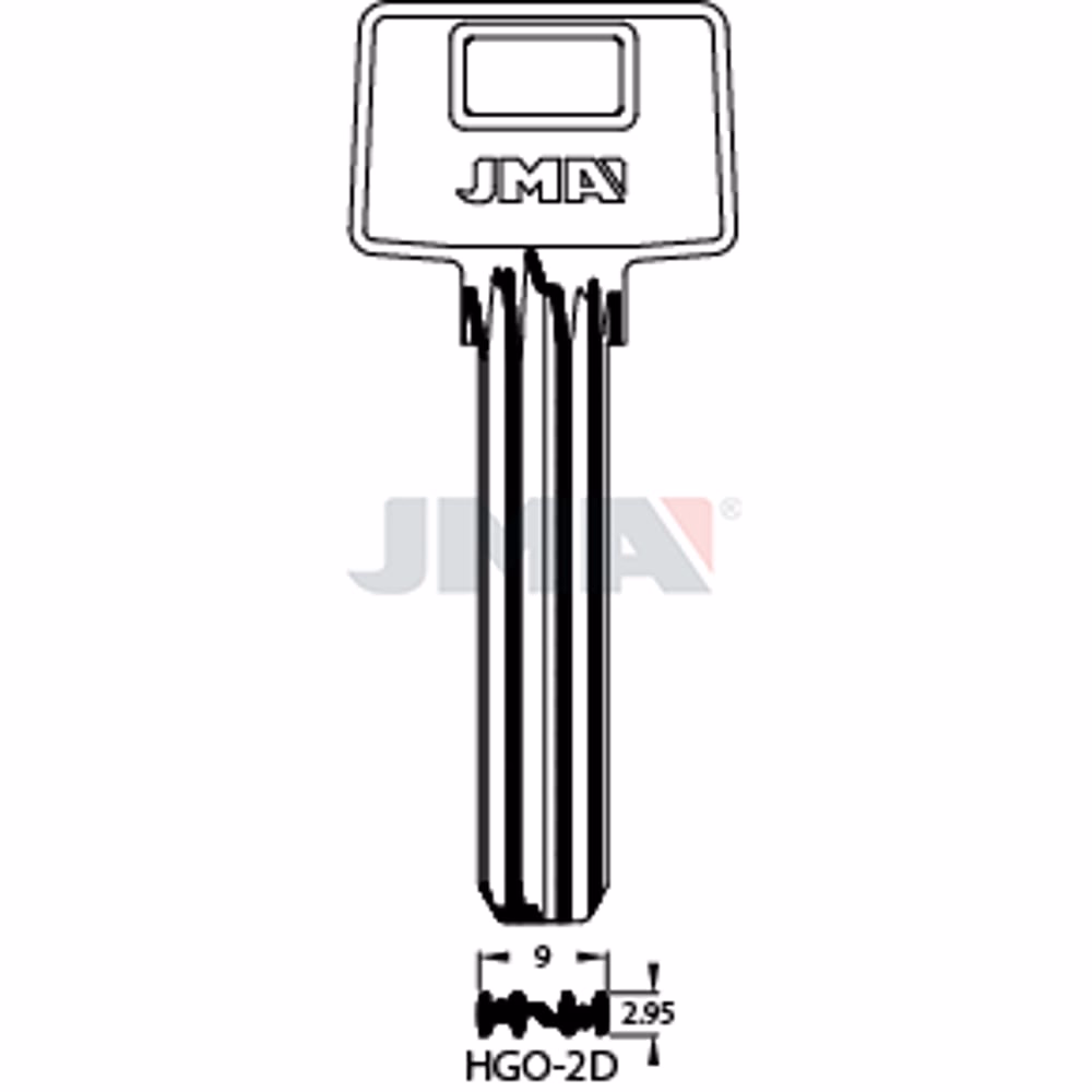 LLAVE JMA LATON SEGURIDAD (HGO-2D)