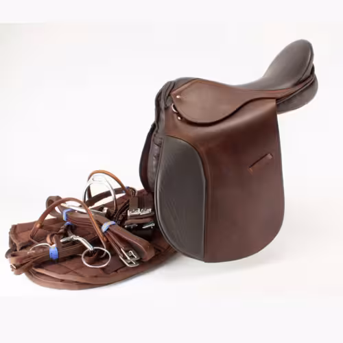 SILLA-KIT INGLESA PONY KAMELL