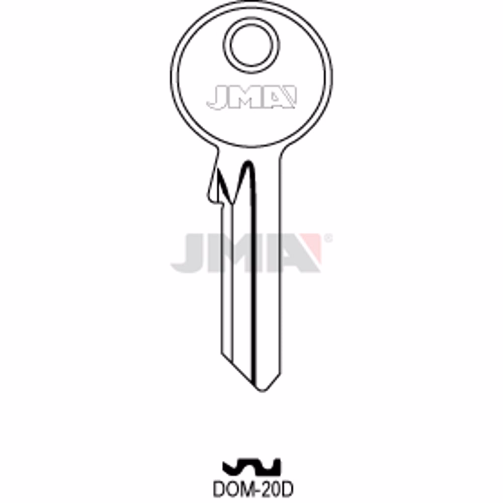 LLAVE JMA ACERO-C (DOM-20D)