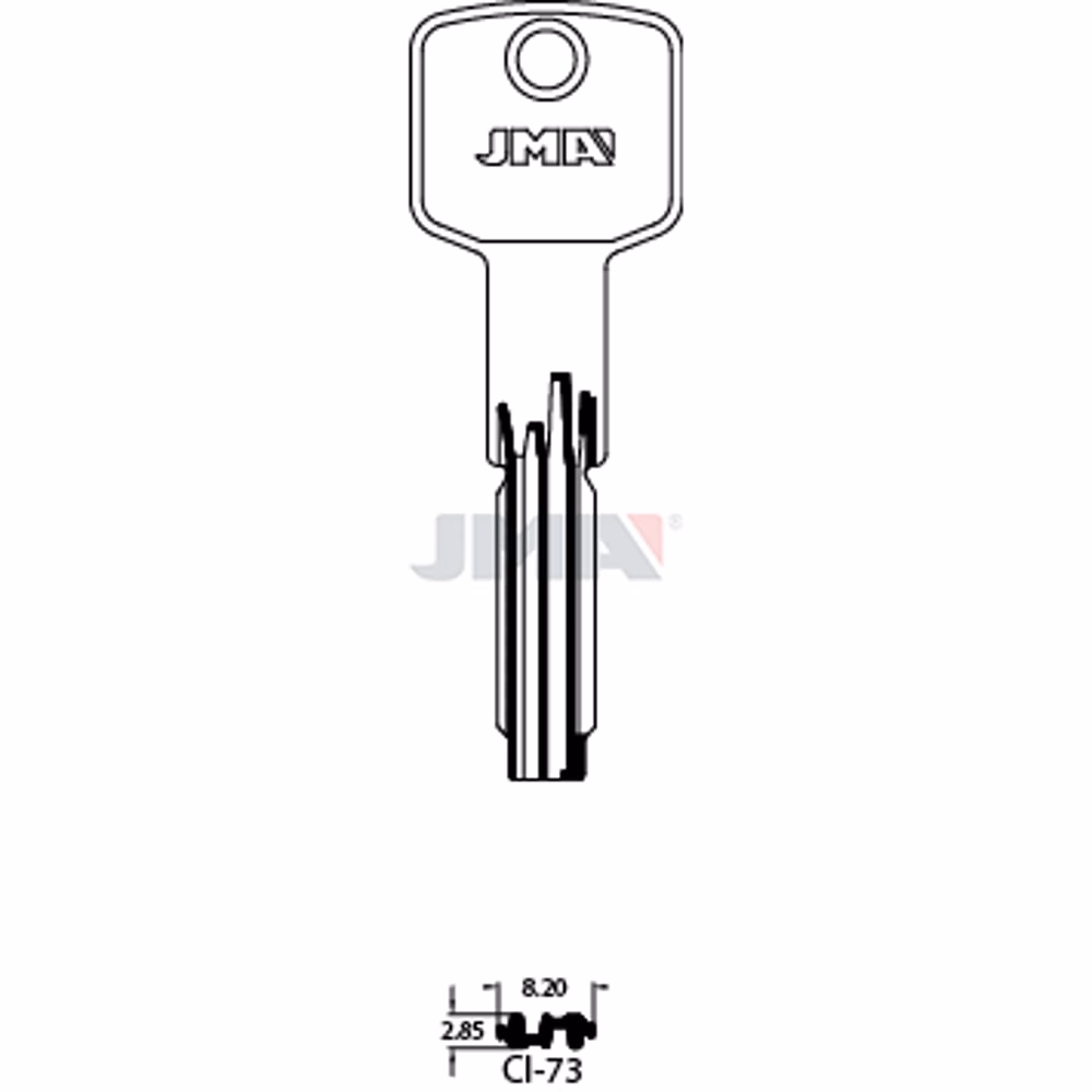LLAVE JMA LATON SEGURIDAD (CI-73)