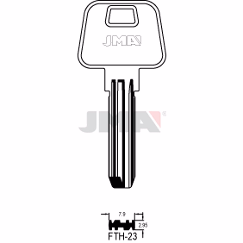 LLAVE JMA LATON SEGURIDAD (FTH-23)