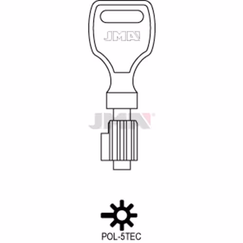 LLAVE JMA LATON SEGURIDAD (POL-5TEC)