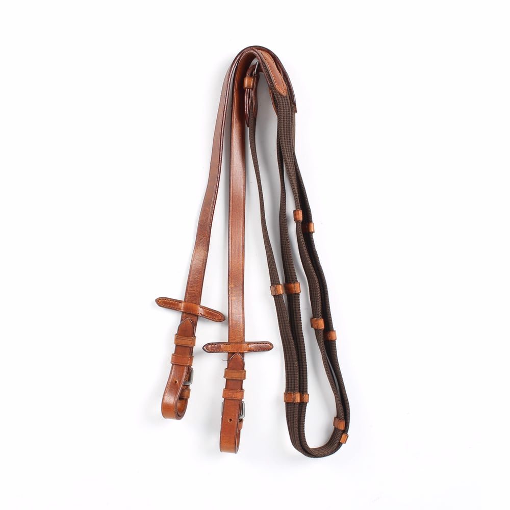 RIENDA INGLESA CUERO-LONA PREMIUM