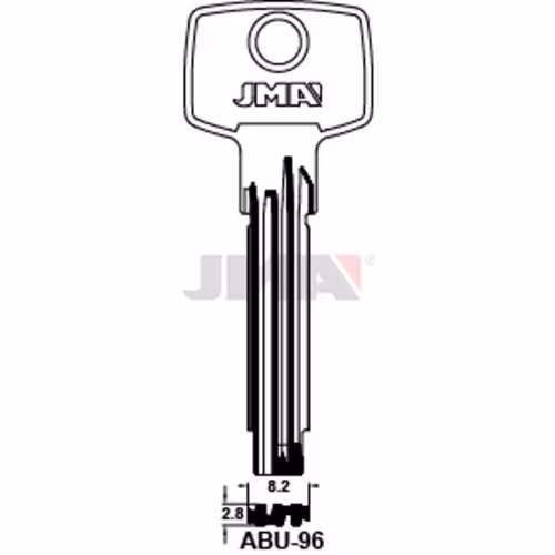 LLAVE JMA LATON SEGURIDAD (ABU-96)