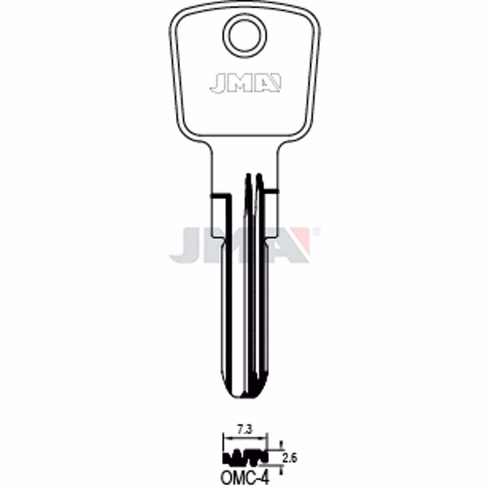 LLAVE JMA LATON SEGURIDAD (OMC-4)