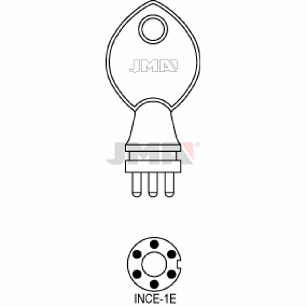 LLAVE JMA LATON SEGURIDAD (INCE-1E)