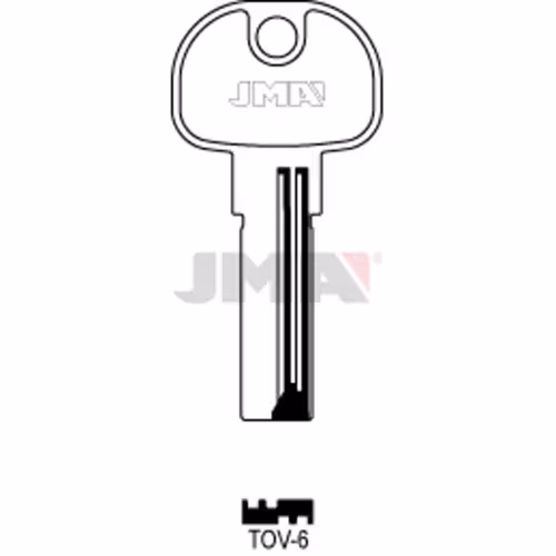 LLAVE JMA LATON SEGURIDAD (TOV-6)