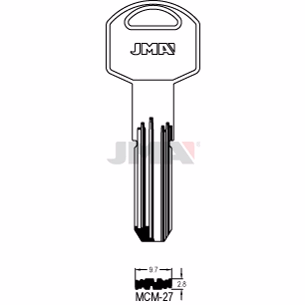 LLAVE JMA LATON SEGURIDAD (MCM-27)