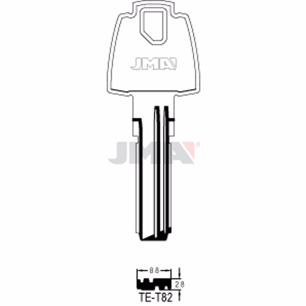 LLAVE JMA ALPACA SEGURIDAD (TE-T82)
