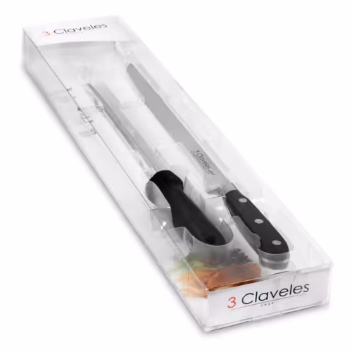SET CUCHILLO + CHAIRA IMANTADA FORJA RF.1700