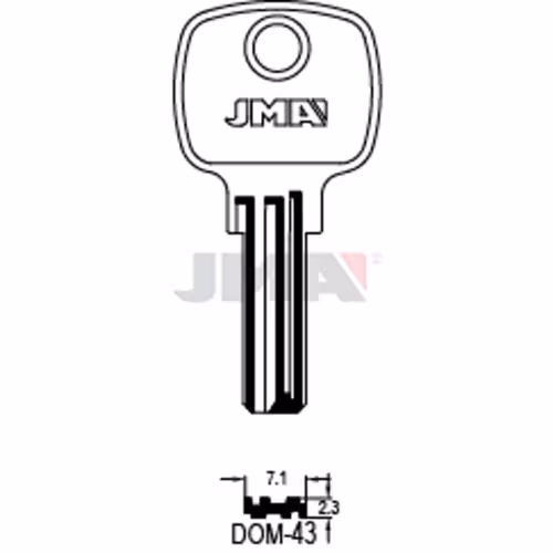 LLAVE JMA LATON SEGURIDAD (DOM-43)