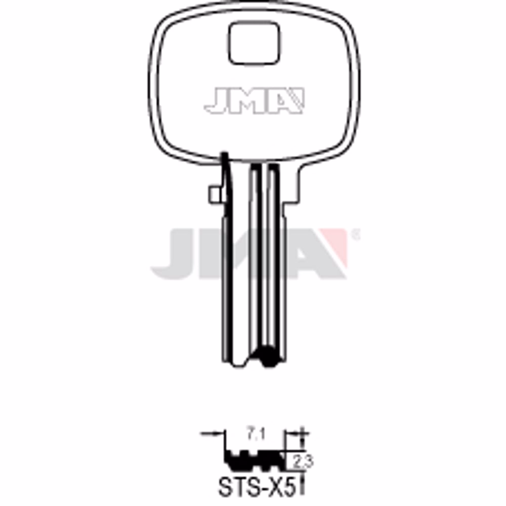 LLAVE JMA LATON SEGURIDAD (STS-X5)