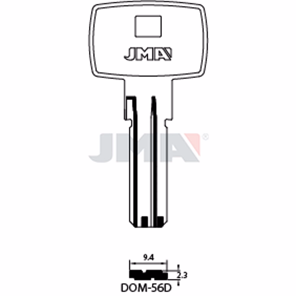 LLAVE JMA LATON SEGURIDAD (DOM-56D)