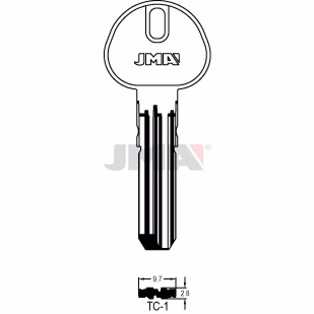 LLAVE JMA LATON SEGURIDAD (TC-1)