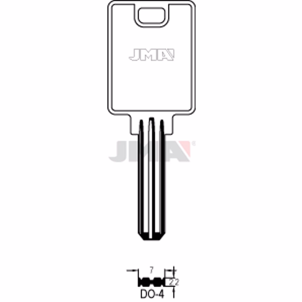 LLAVE JMA LATON SEGURIDAD (DO-4)