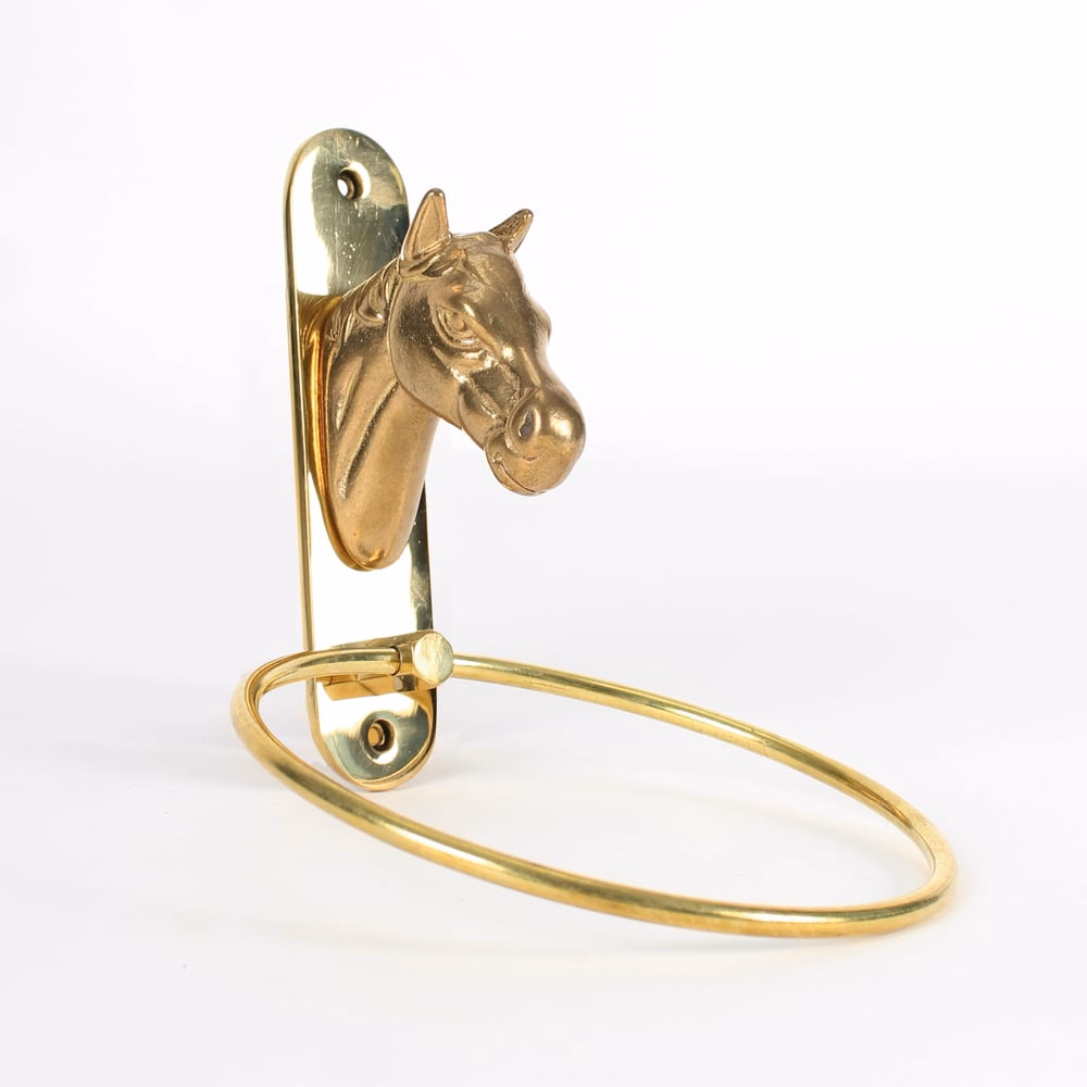 CABEZA CABALLO CON ANILLA-AMARRE LATON
