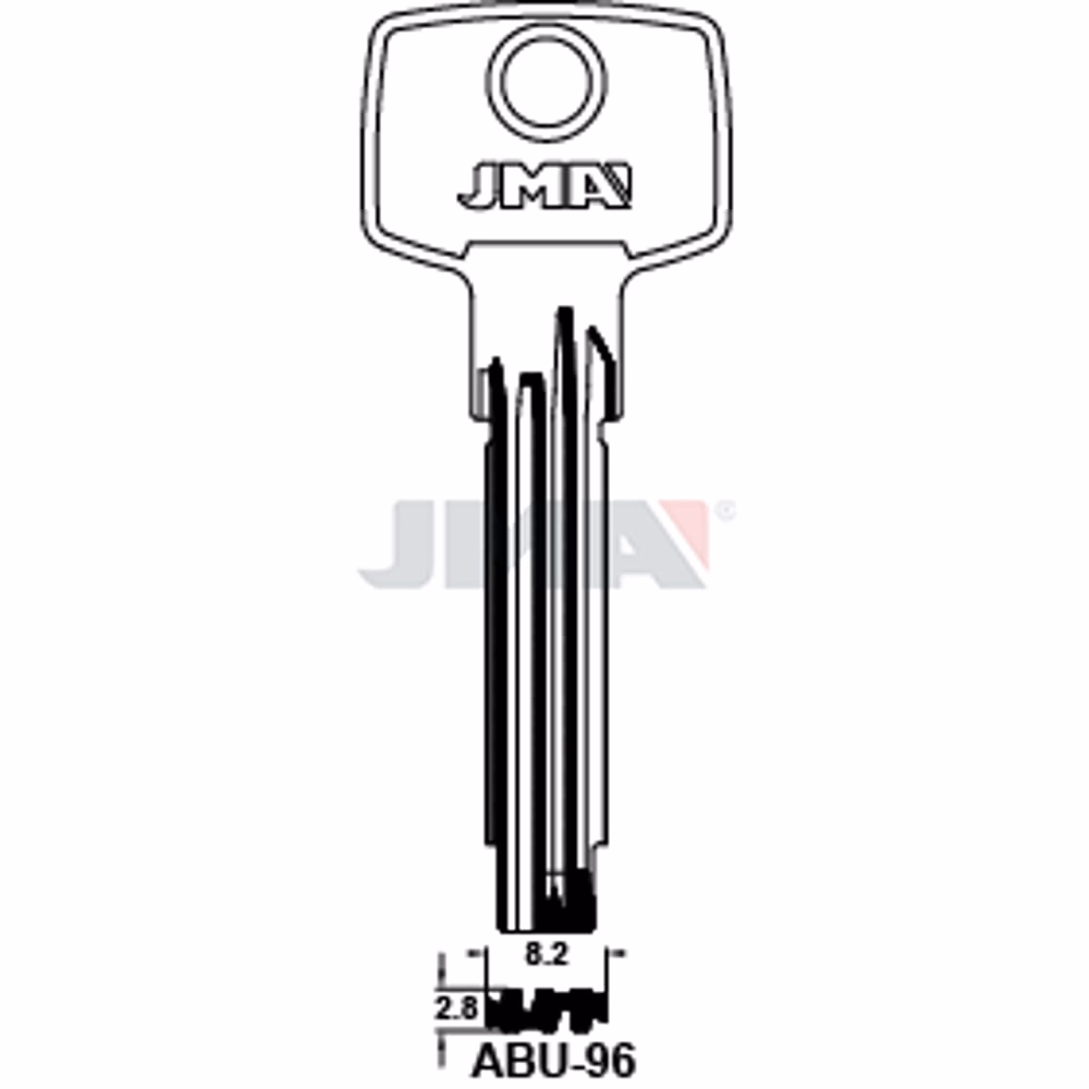 LLAVE JMA LATON SEGURIDAD (ABU-96)
