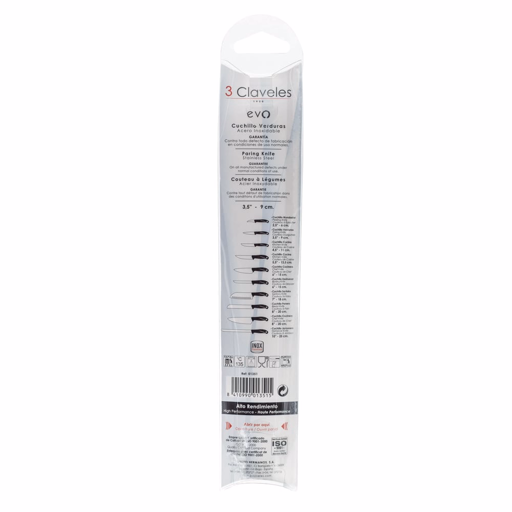 CUCHILLO VERDURAS EVO RF.1351 (3,5" - 9 cm)