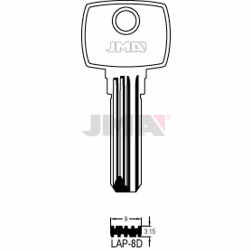 LLAVE JMA ALPACA SEGURIDAD (LAP-8D)