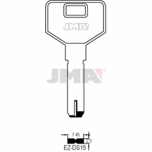 LLAVE JMA LATON SEGURIDAD (EZ-DS15)