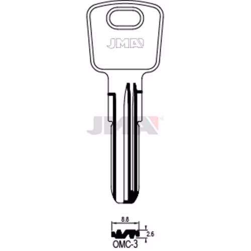 LLAVE JMA LATON SEGURIDAD (OMC-3)