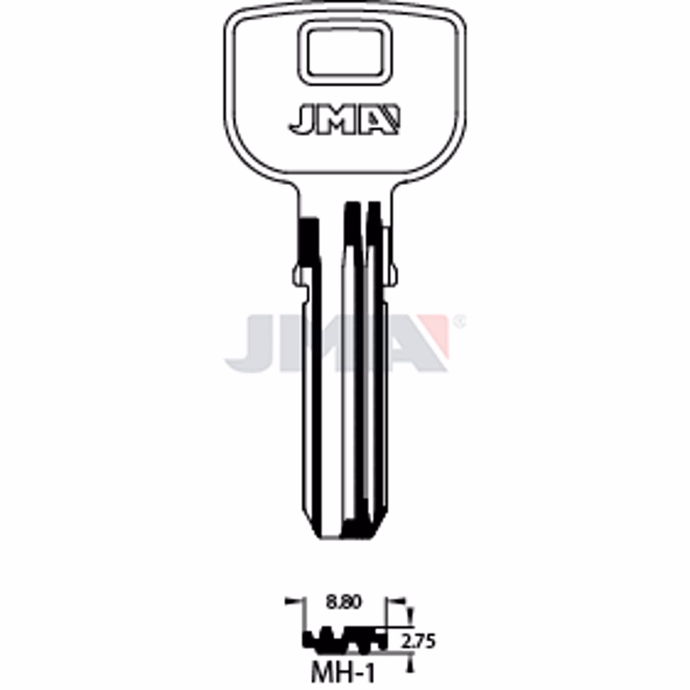 LLAVE JMA LATON SEGURIDAD (MH-1)