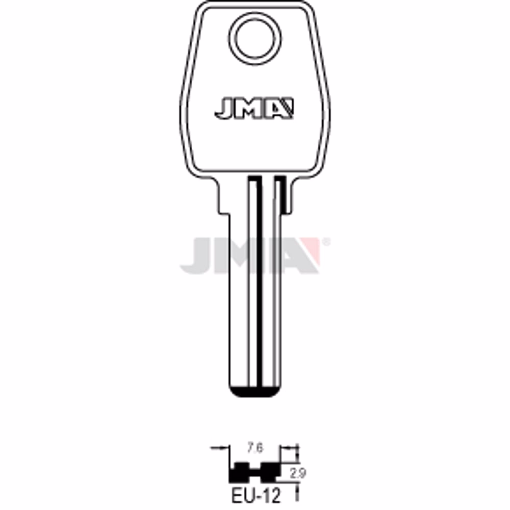 LLAVE JMA LATON SEGURIDAD (EU-12)
