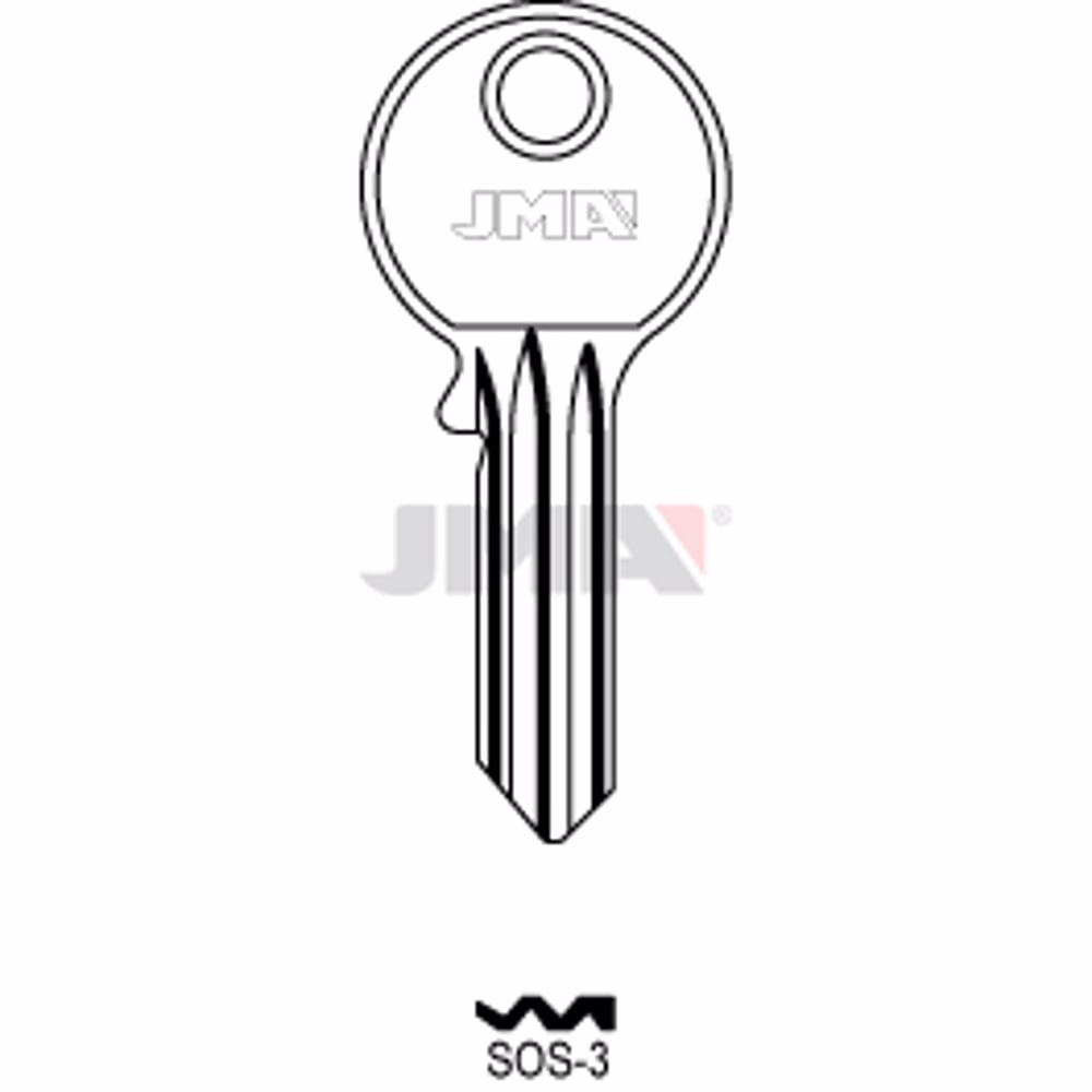 LLAVE JMA ACERO-C (SOS-3)