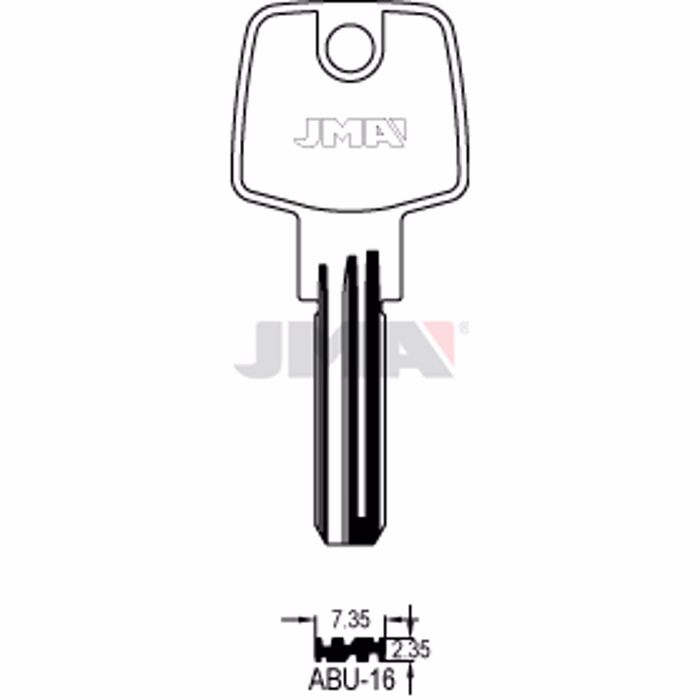 LLAVE JMA LATON SEGURIDAD (ABU-16)
