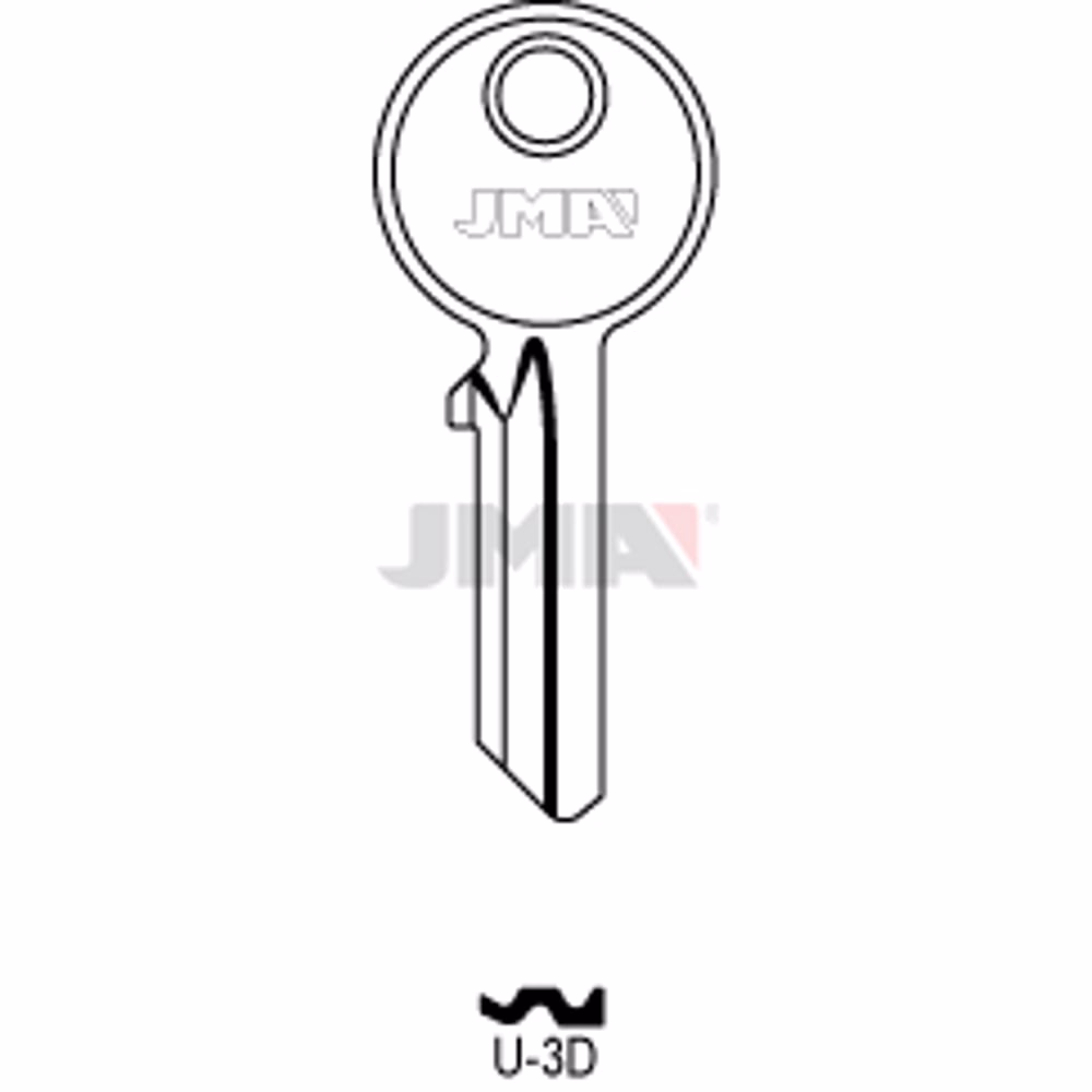 LLAVE JMA ACERO-B (U-3D)