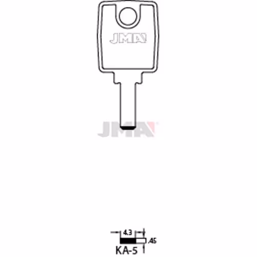 LLAVE JMA LATON SEGURIDAD (KA-5)