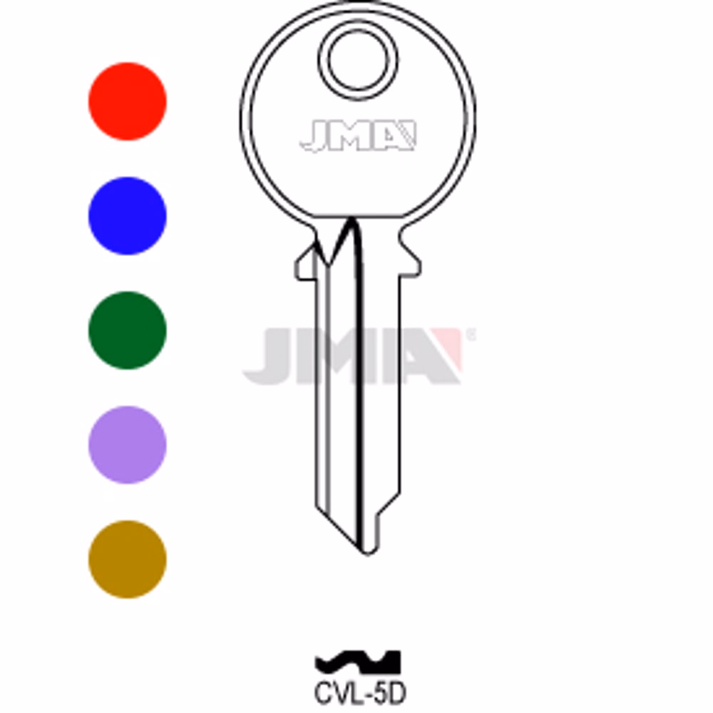LLAVE JMA ALUMINIO (CVL-5D SURTIDO)
