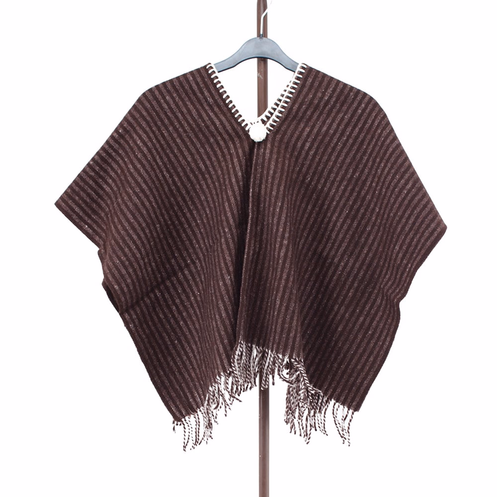 PONCHO LANA NIÑO PREMIUM (120x80 cm)